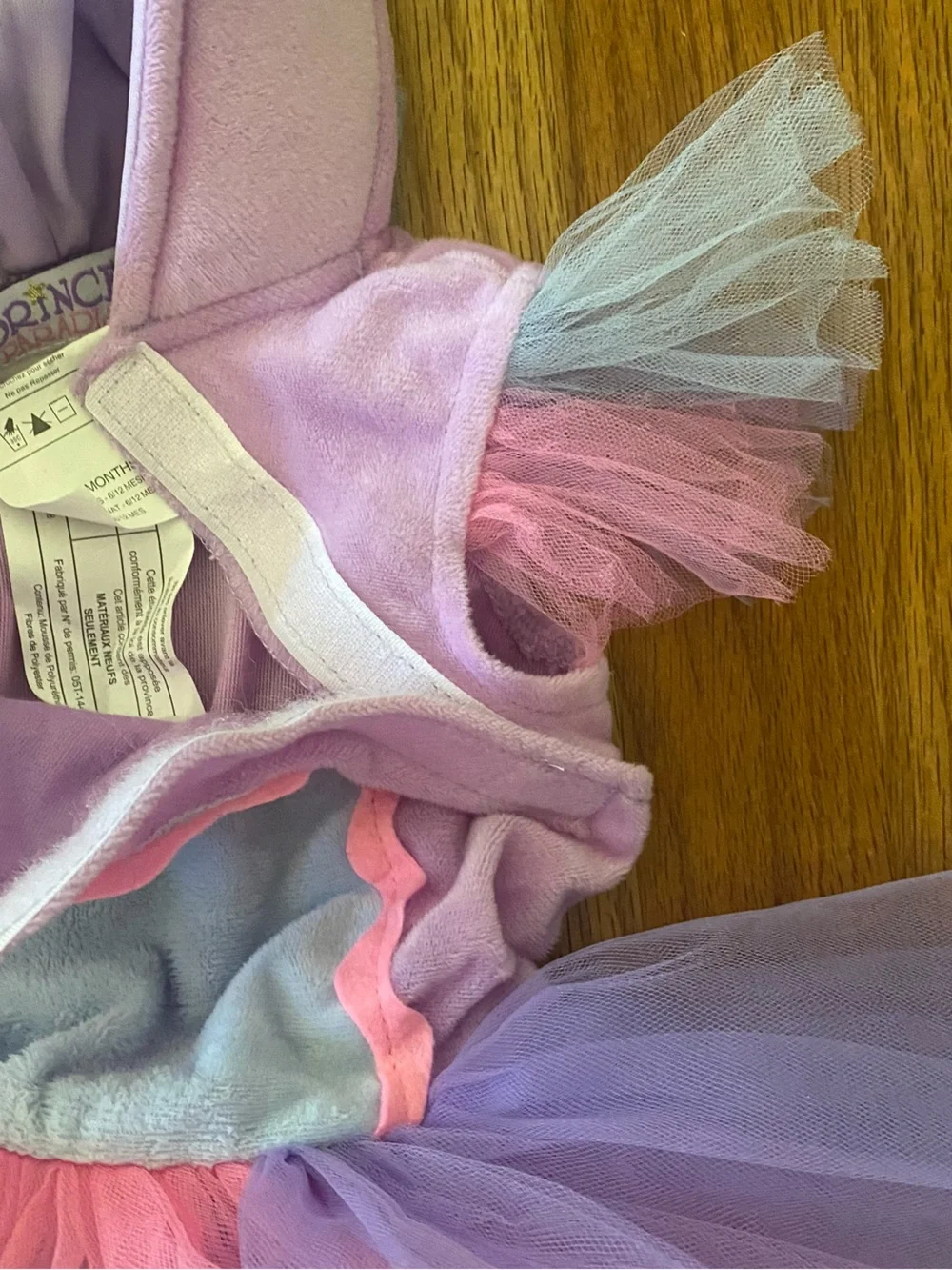 Princess Paradise Unicorn Tutu Costume with Pastel Tulle Hood